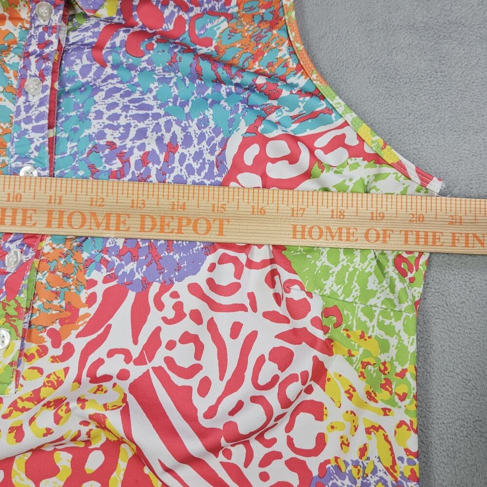 Tee 2 Sea Golf Dress Womens Size XL Nautical Beachy Sleeveless Pink Multi Pocket - Picture 8 of 10